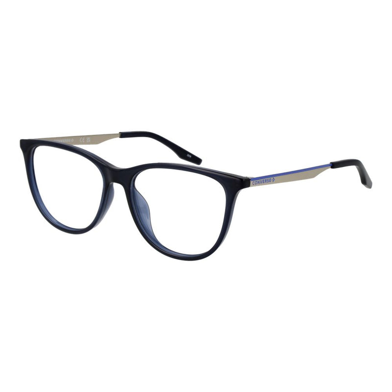 Converse transparent dark blue and metal eyeglasses frames