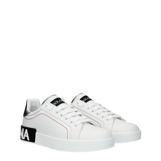 White sneakers with black accents on a white background