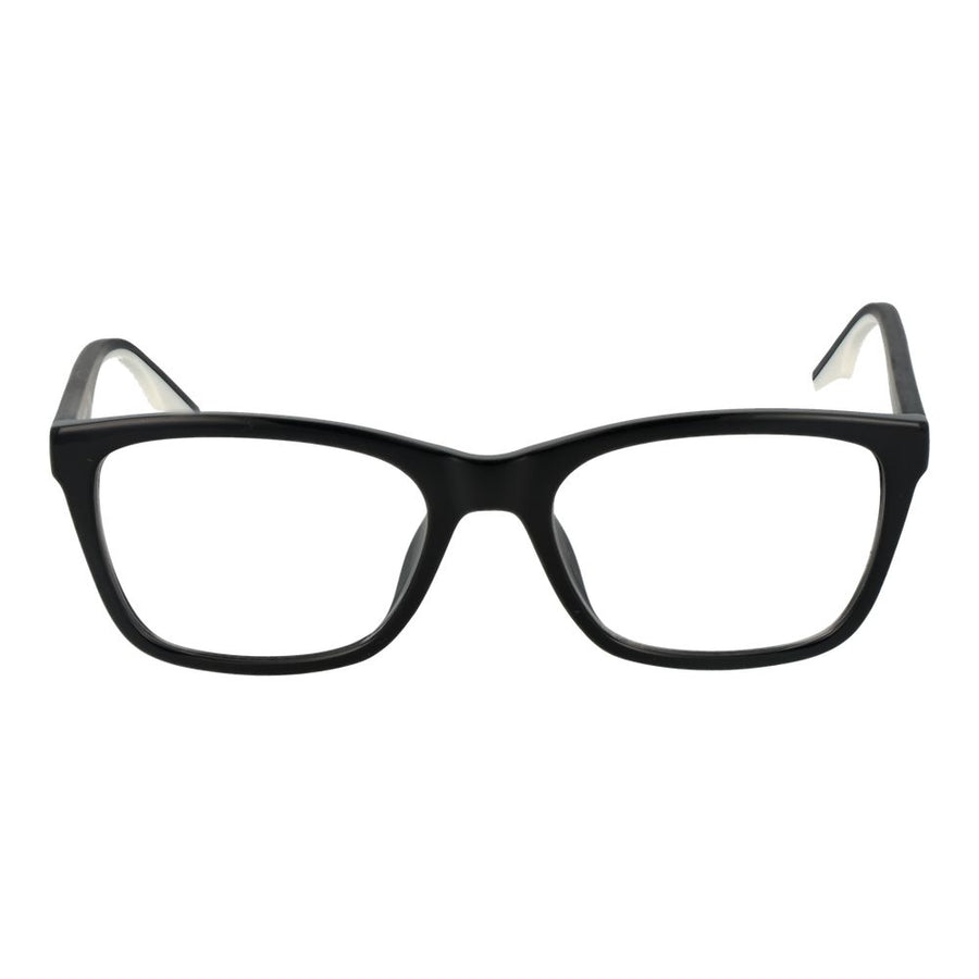 Black rectangular full-rim glasses frames with Converse branding on the temples