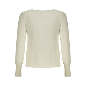 Guess Jeans Bianco Viscosa Womens Cardigan