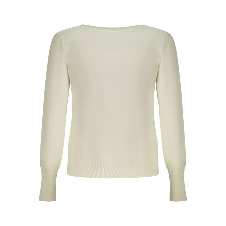 Guess Jeans Bianco Viscosa Womens Cardigan