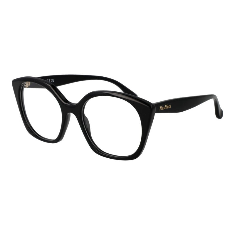 Max Mara black acetate cat-eye eyeglass frames