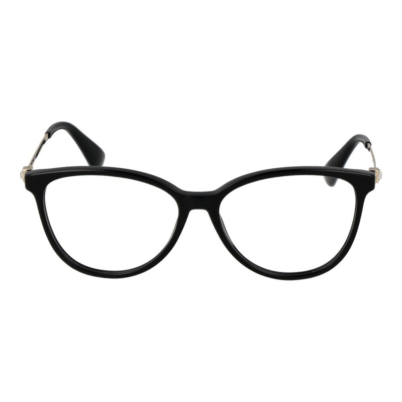 Max Mara black acetate cat-eye eyeglass frames