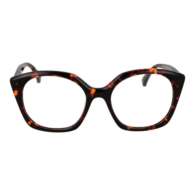 Max Mara brown tortoiseshell plastic cat-eye eyeglass frames