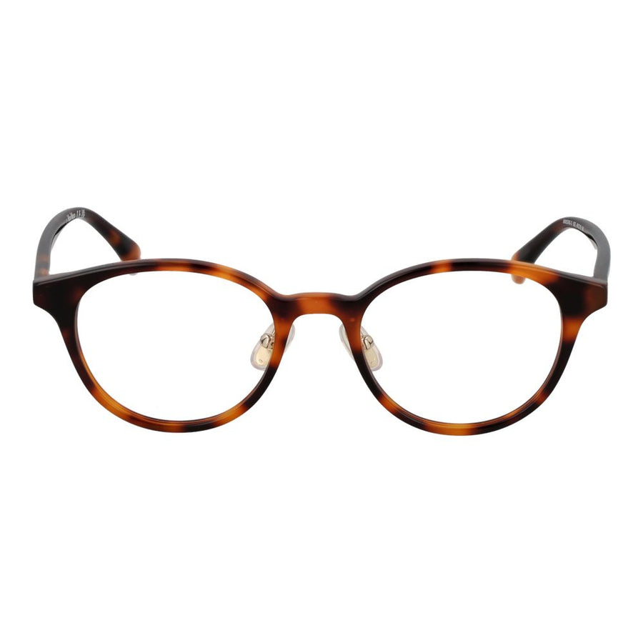 Max Mara brown tortoiseshell acetate round eyeglass frames
