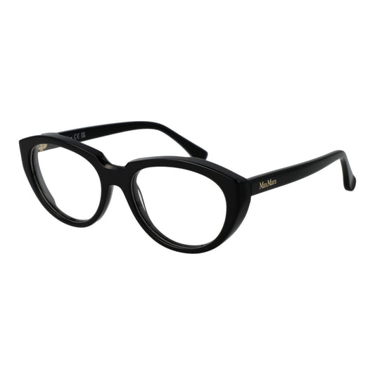 Max Mara black acetate cat-eye eyeglass frames