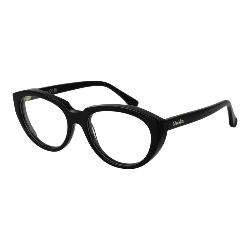 Max Mara black acetate cat-eye eyeglass frames