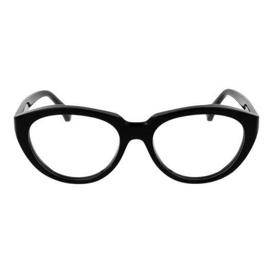 Black acetate cat-eye glasses frames