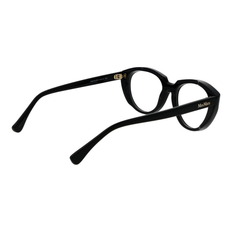 Max Mara black acetate cat-eye eyeglass frames