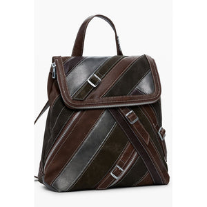 Desigual Marrone Poliuretano Women Backpack