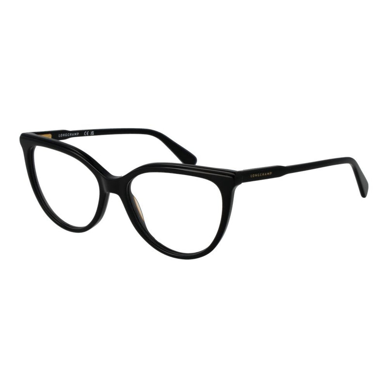 Black acetate cat-eye glasses frames