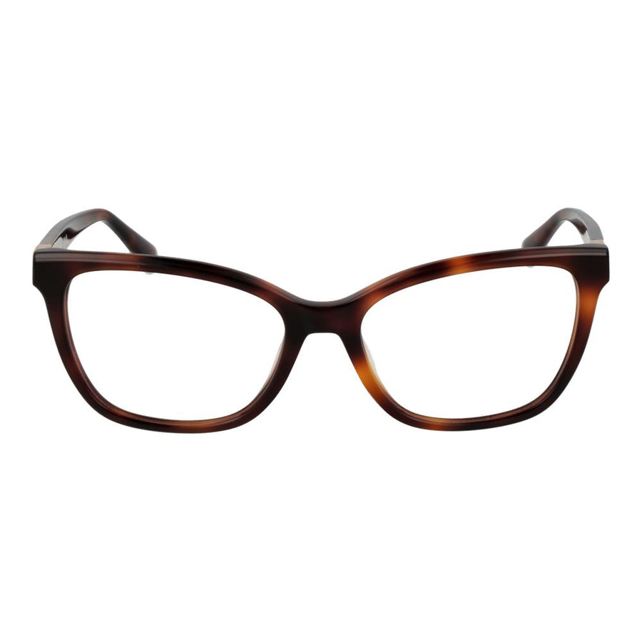Longchamp brown tortoise shell acetate cat-eye glasses frames