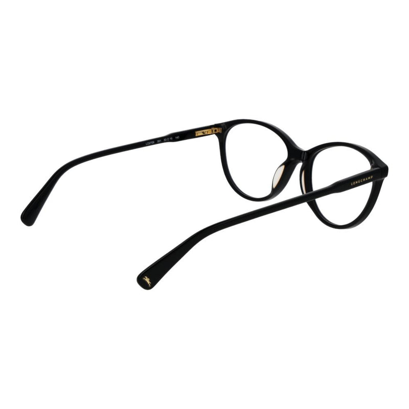 Black acetate glasses frames in a classic rounded style