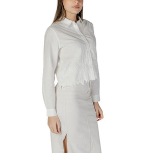 Jacqueline De Yong White Cotton Blouse