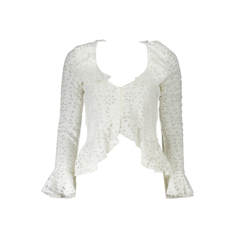 Desigual Bianco Cotton Women Blouse