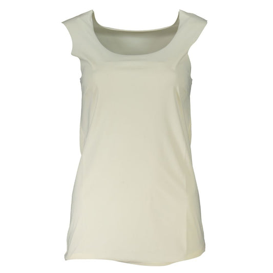 Off-white polyamide women's scoop neck tank top