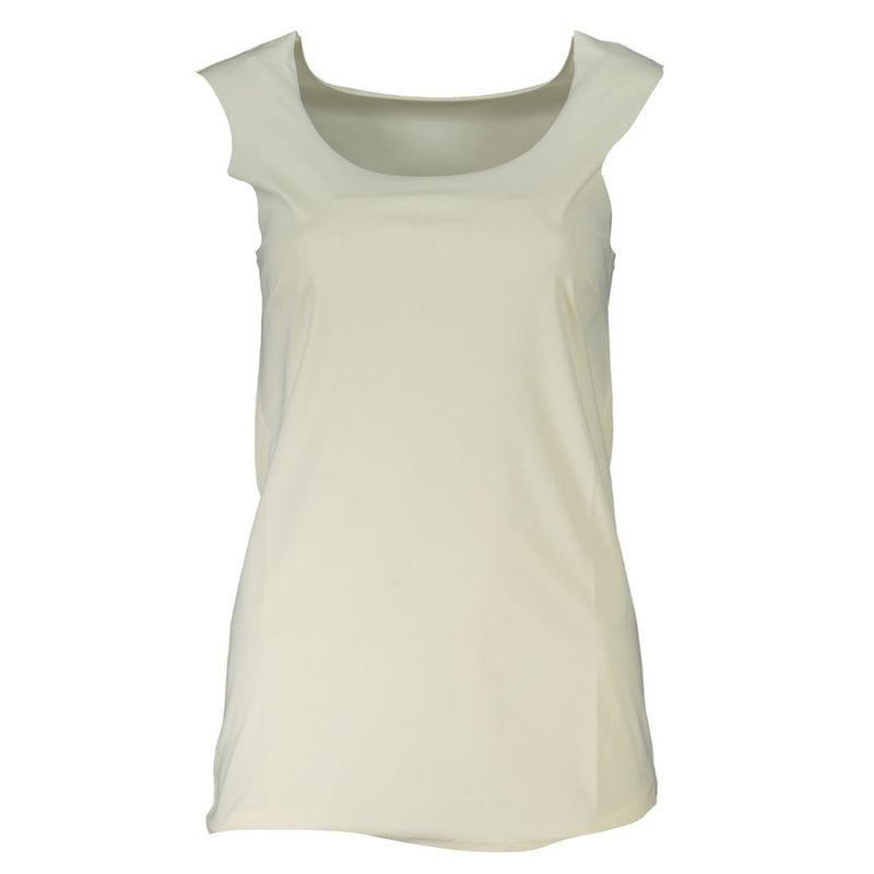 Off-white polyamide women's scoop neck tank top