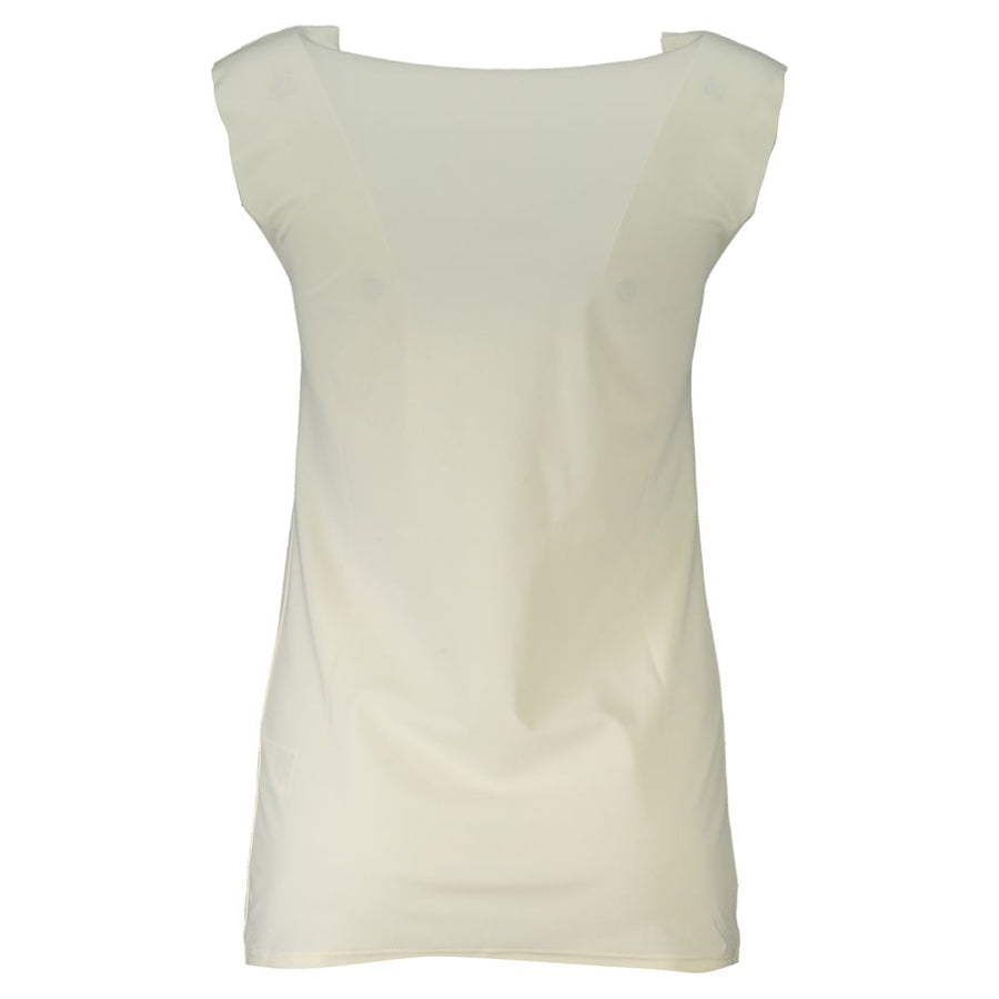 Off-white polyamide women's scoop neck tank top