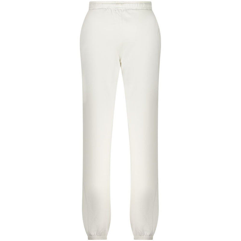 North Sails white cotton women's sweatpants with elastic waistband and cuffs
