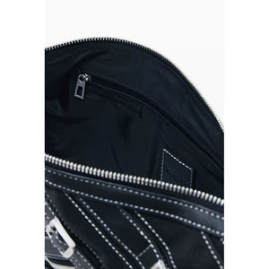 Desigual Nero Poliuretano Women Shoulder Bag