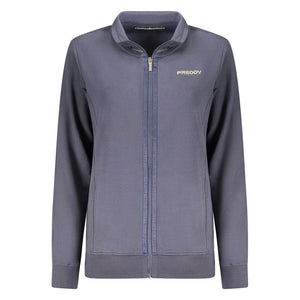 Freddy Blue Cotton Women Sweatshirt