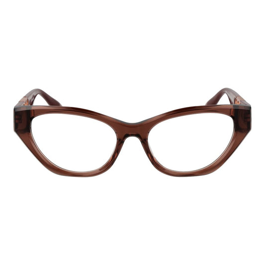 Trussardi brown acetate cat-eye eyeglass frames