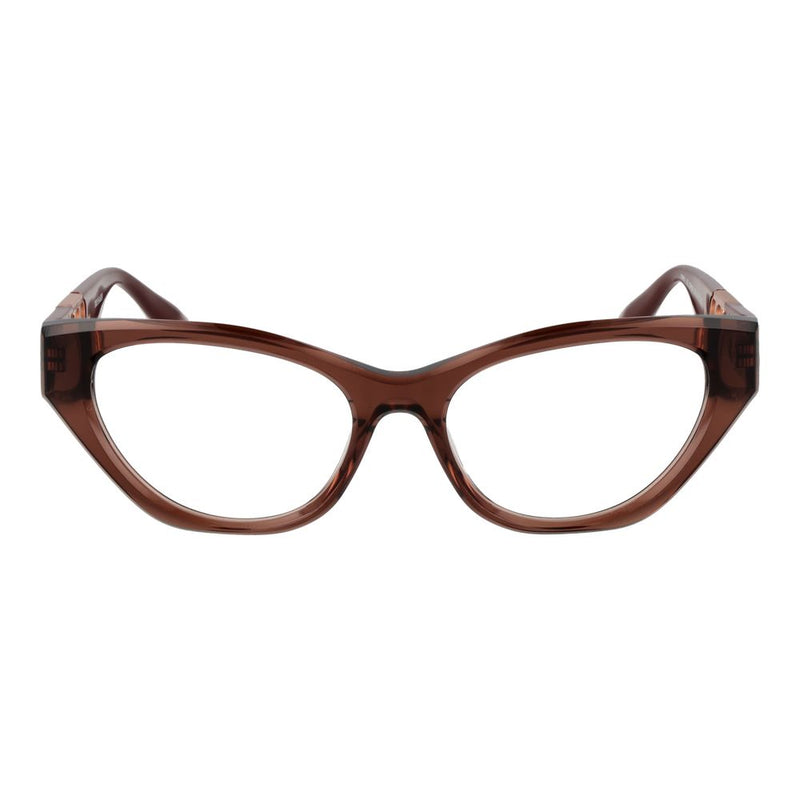 Trussardi brown acetate cat-eye eyeglass frames