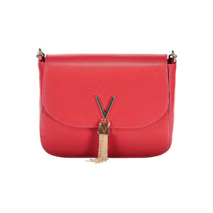 Mario Valentino Rosso Polyurethane Women's Bag With Removable Shoulder Strap