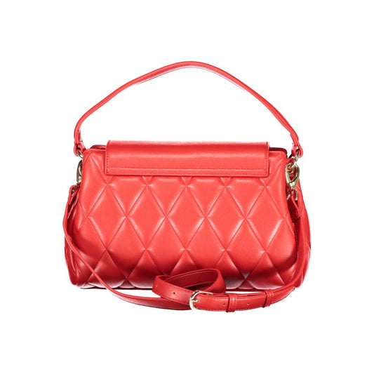 Mario Valentino Rosso Polyurethane Women's Bag with Adjustable Shoulder Strap