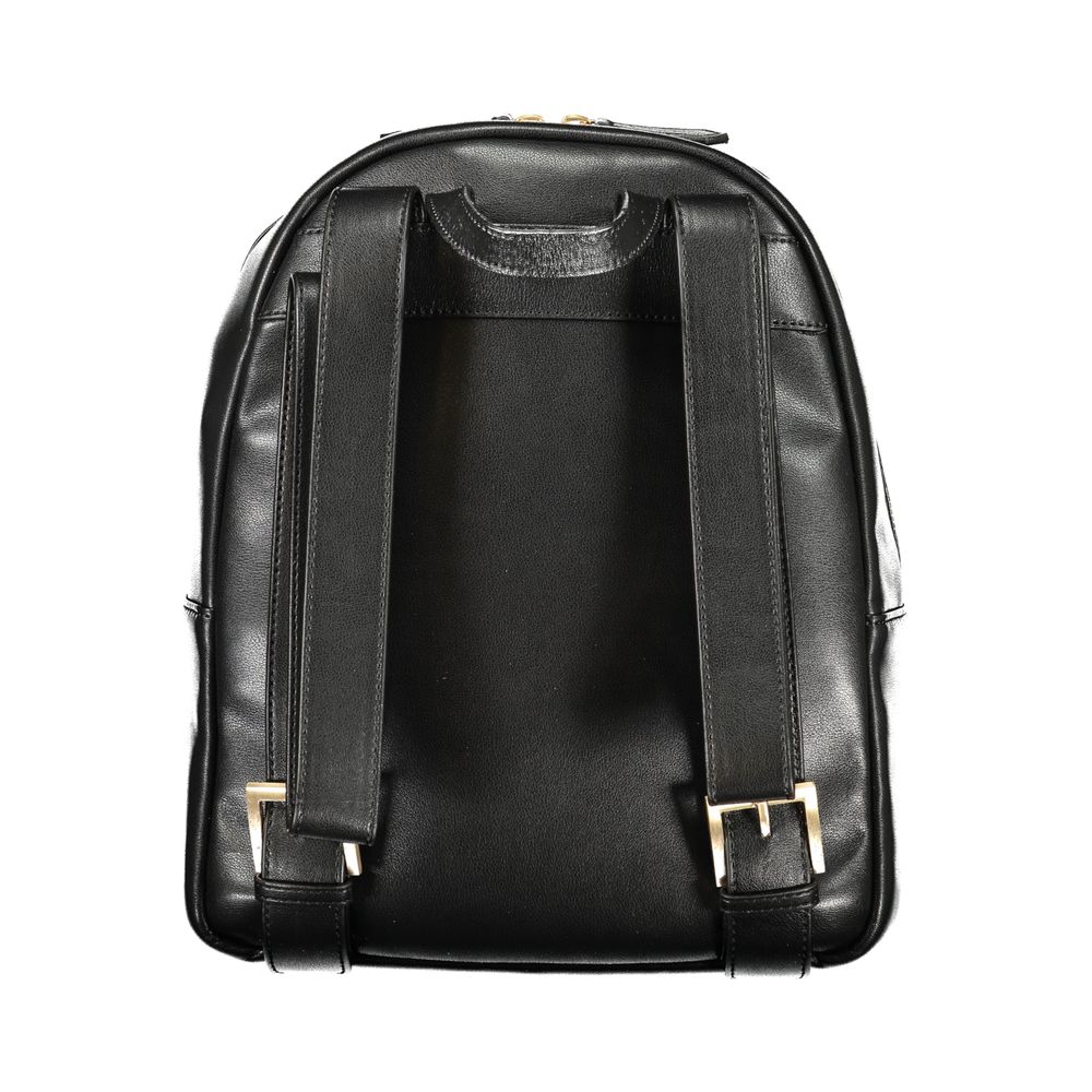 Mario Valentino Black Polyurethane Women's Backpack
