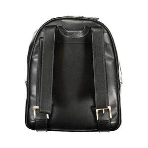 Mario Valentino Black Polyurethane Women's Backpack