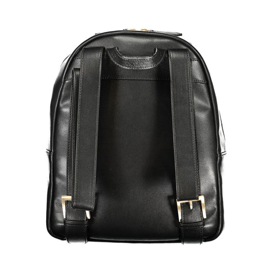 Mario Valentino Black Polyurethane Women's Backpack