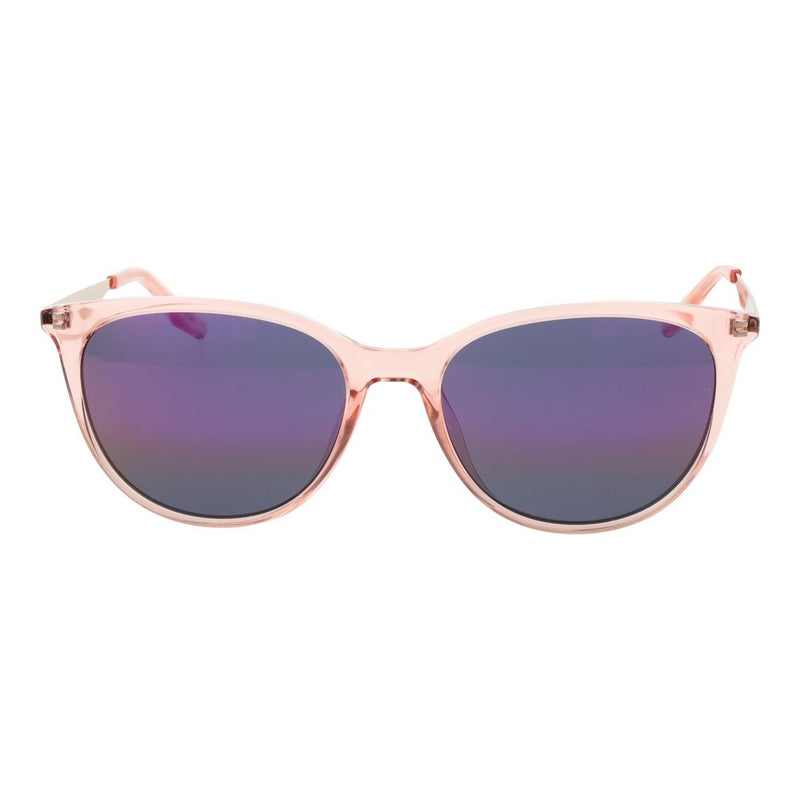 Converse pink metal sunglasses with purple mirrored lenses