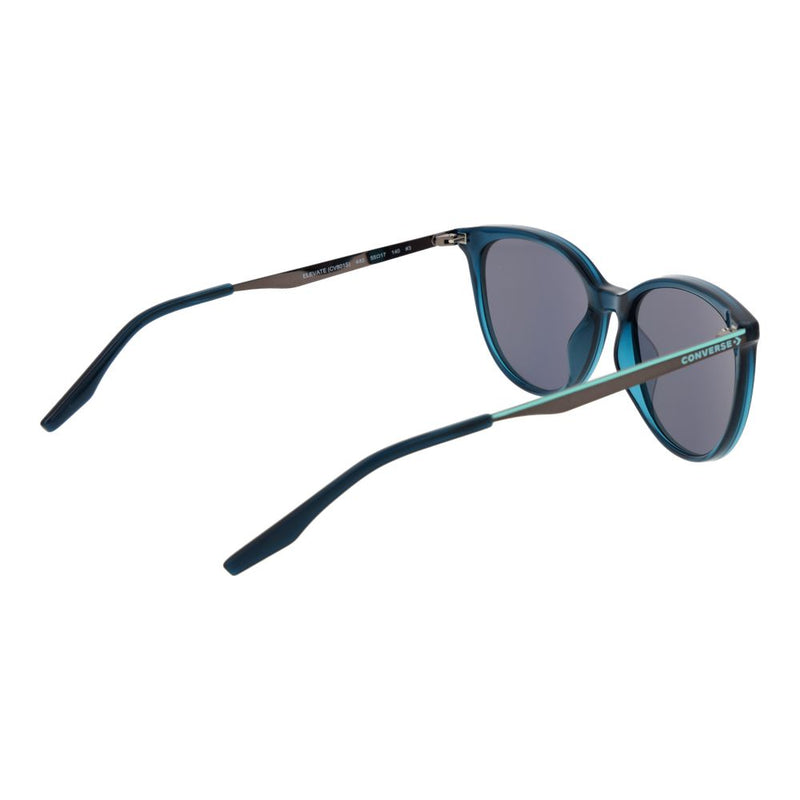 Converse turquoise metal and plastic round sunglasses with dark tinted lenses