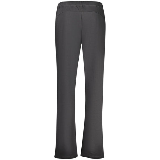 North Sails black cotton women's sweatpants shown from the back