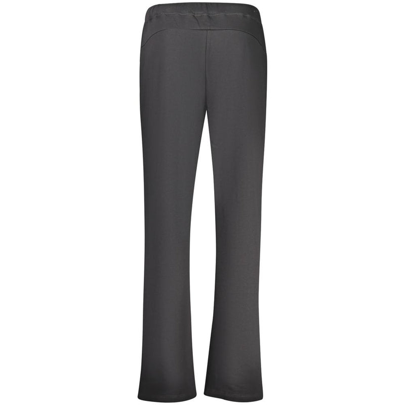 North Sails black cotton women's sweatpants shown from the back