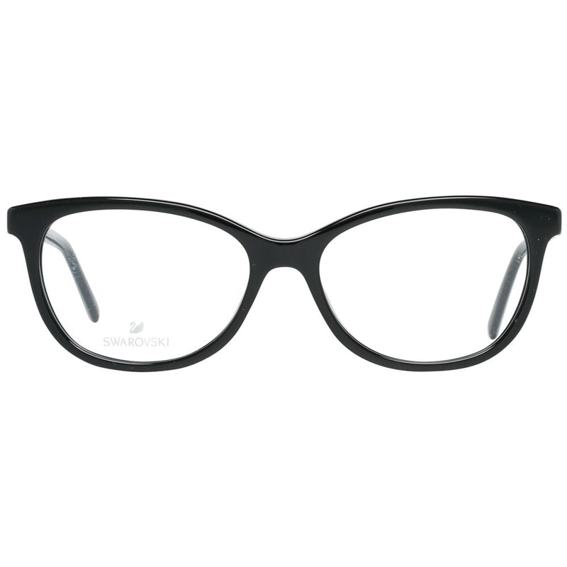 Swarovski black plastic cat-eye eyeglass frames with clear lenses