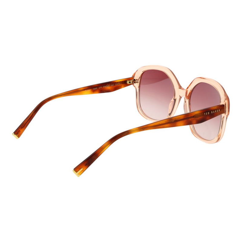 Ted Baker pink acetate sunglasses with gradient lenses and tortoiseshell arms