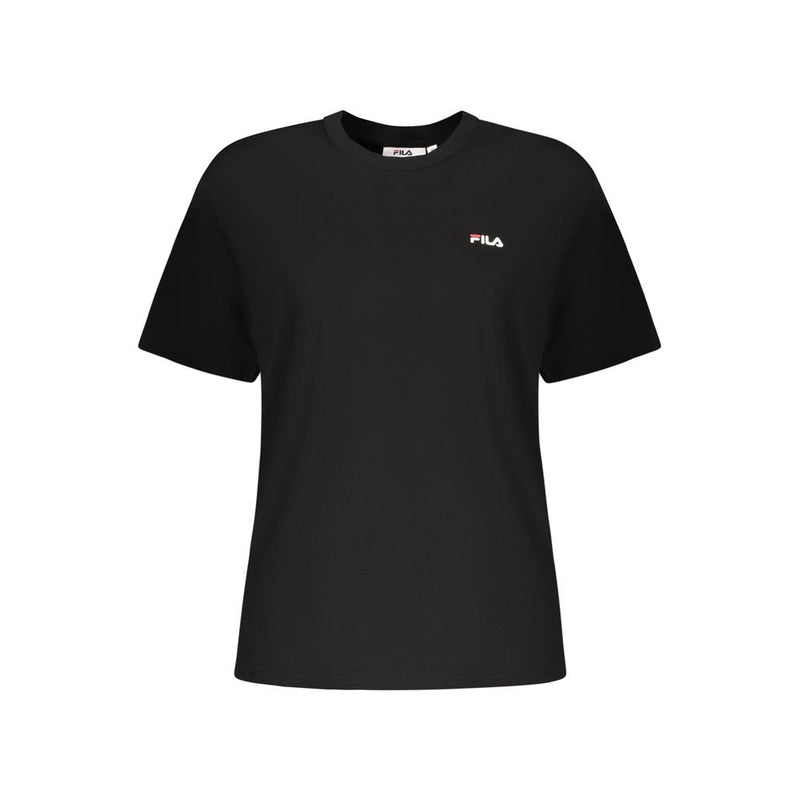 Fila black cotton short sleeve crew neck t-shirt with small white logo on chest