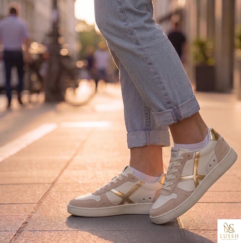 Gas Beige Polyester Women Sneaker