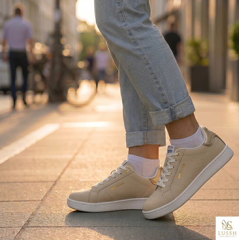 Gas Beige Polyester Women Sneaker
