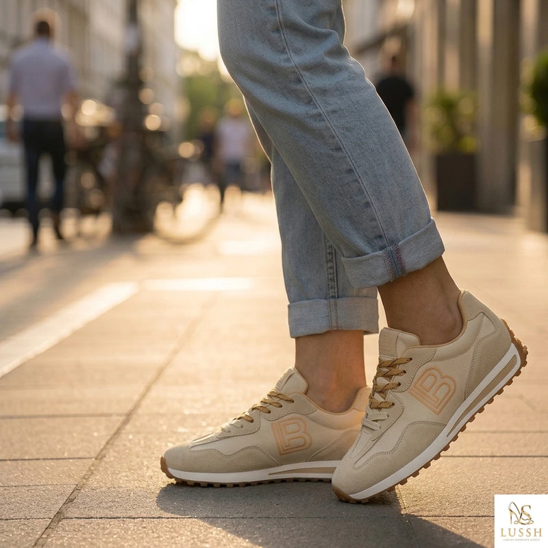 Beige Polyurethane Women Sneaker