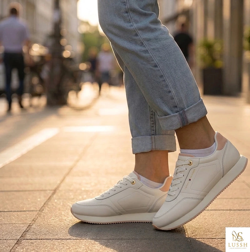Tommy Hilfiger Bianco Leather Women Sneaker