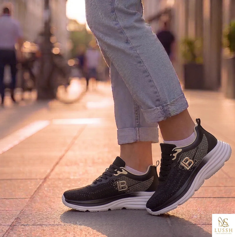 Laura Biagiotti Black Polyester Women Sneaker