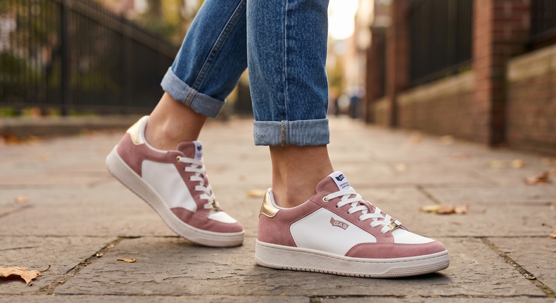 Gas White Polyurethane Women Sneaker