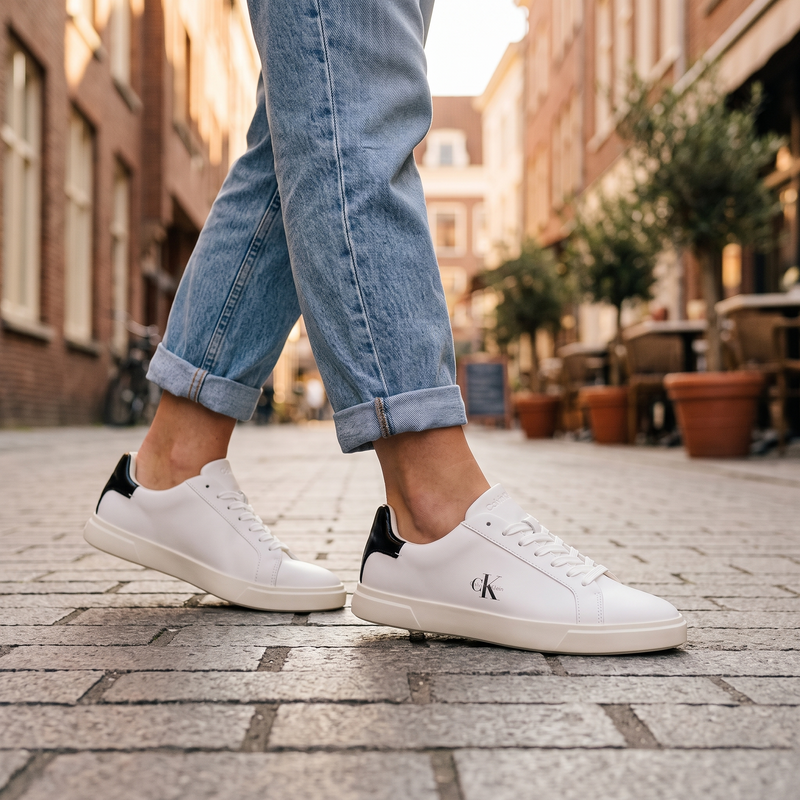 Calvin Klein Bianco Poliuretano Donna Sneaker