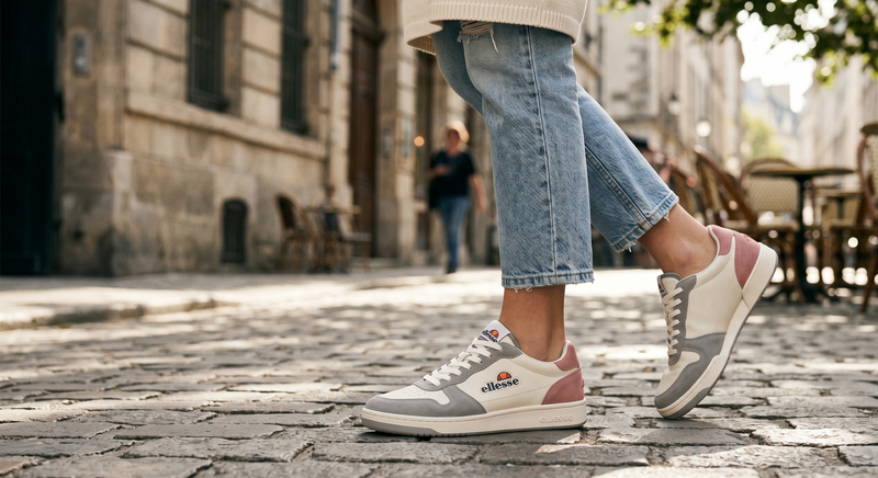 Ellesse White Polyurethane Women Sneaker