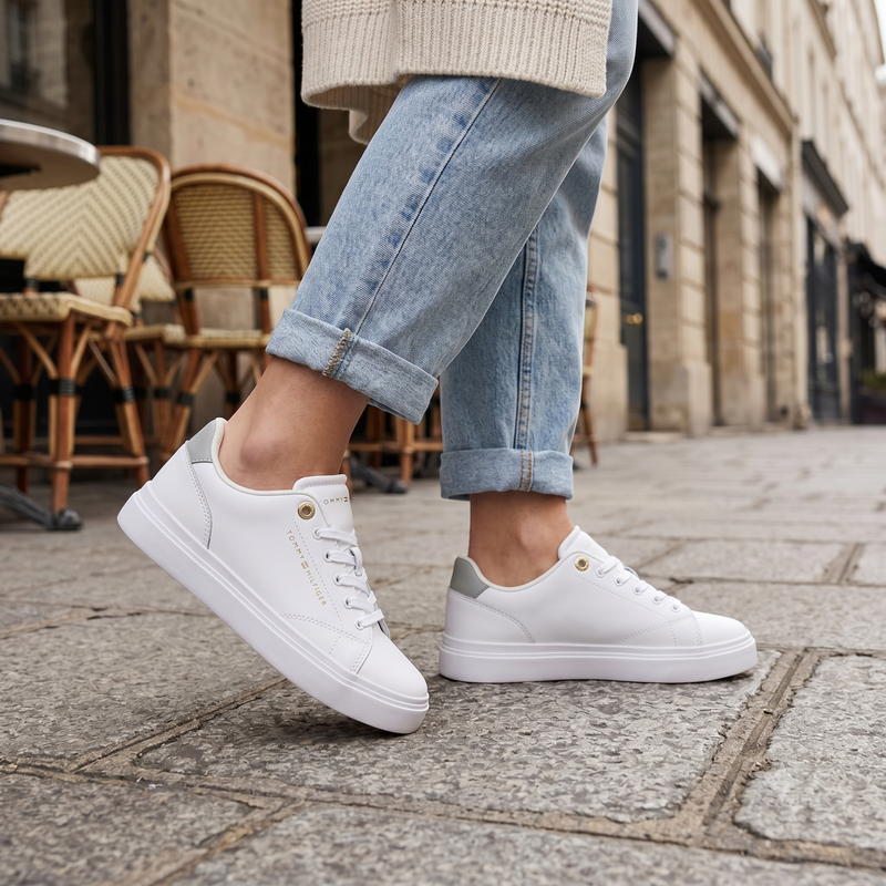 Tommy Hilfiger Bianco Polyurethane Donna Sneaker