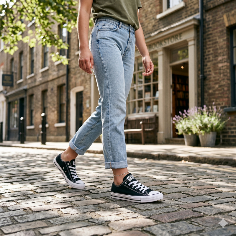 Converse Black Textile Women Sneaker