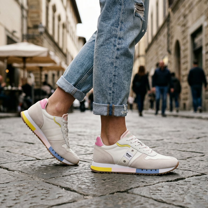 Blauer Bianco Poliuretano Woman Sneaker